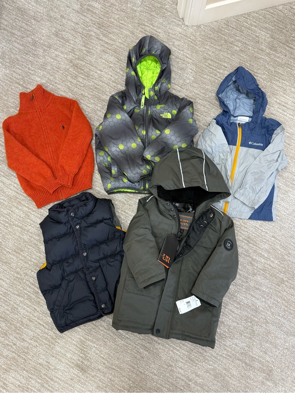 3T Boys Outerwear Bundle (5Pcs) - Quality Brands